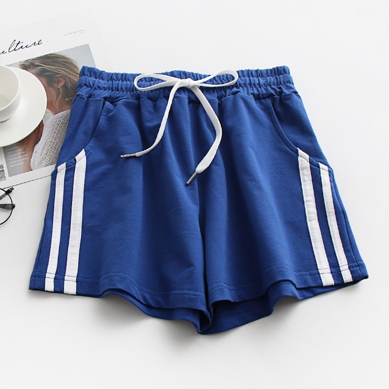 Quần đùi nữ chạy viền 2 bên hông thun cotton mềm mịn co giản 38kg-60kg