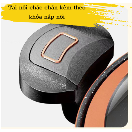 Nồi Áp Suất Bí Ngô Chống Dính 8L Thông Minh - Nồi Hầm 4in1 Hầm Gà, Cháo, Nồi Chiên, Xào Nấu Đa Năng