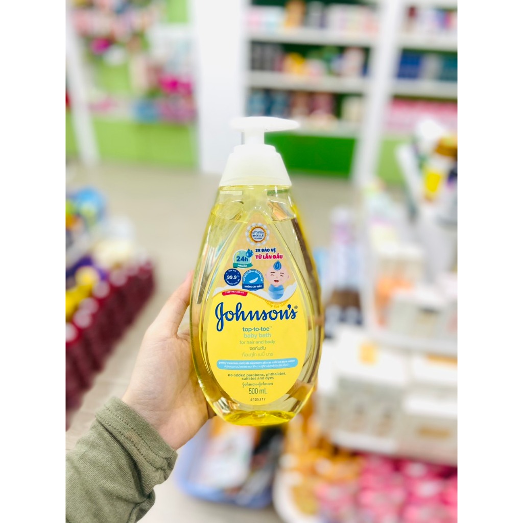Sữa Tắm Gội Johnson's Baby Bath For Hair And Body 500ml-200ml