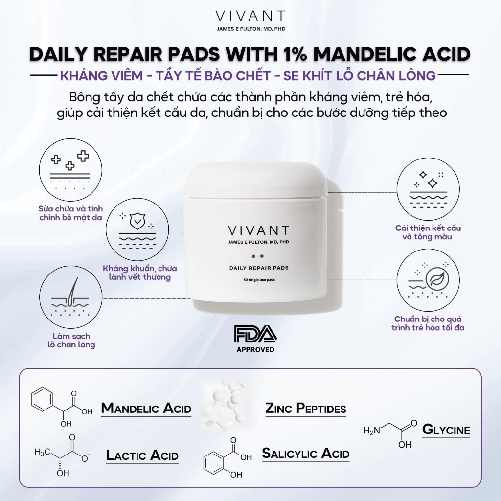DAILY REPAIR PADS – BÔNG LÀM SẠCH SE KHÍT LỖ CHÂN LÔNG
