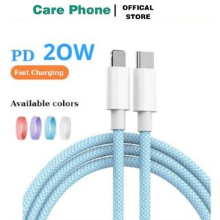  【COD Dây Cáp Sạc Nhanh TypeC 20W Cho IP  màu ngẫu nhiên  -carephone 
