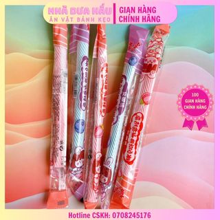 Kẹo bông gòn mashmallow có nhân siro dâu/ việt quất xoắn dây dài 15gam