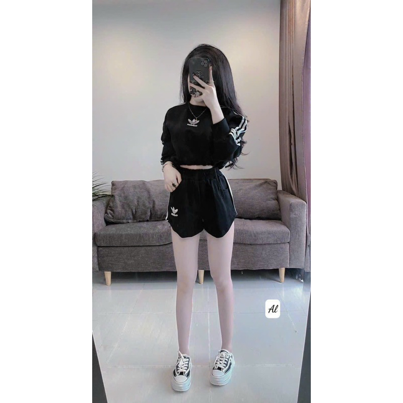 Set Thể Thao Tay Dài Quần Short