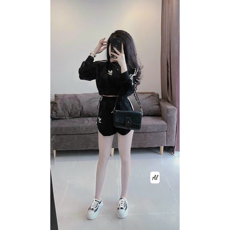 Set Thể Thao Tay Dài Quần Short