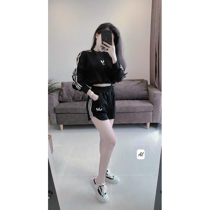 Set Thể Thao Tay Dài Quần Short