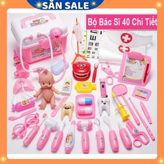 Đồ Chơi Vani Bác Sĩ Nhập Vai 39 Chi Tiết (Hồng)