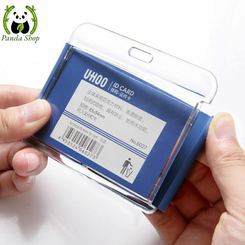 THẺ ĐEO BẢNG TÊN NHỰA ACRYLIC CAO CẤP - NGANG