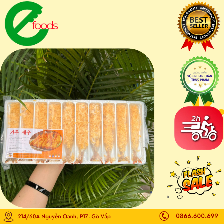 Tôm Tẩm Bột Chiên Xù 250G Khay 10 Con