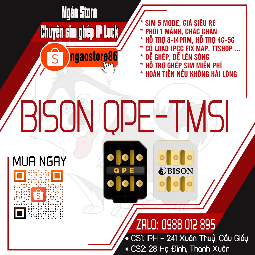 Sim ghép mới nhất 2023 tích hợp QPE + IPCC Fix Full (Tiktok, Map, Danh Bạ...)