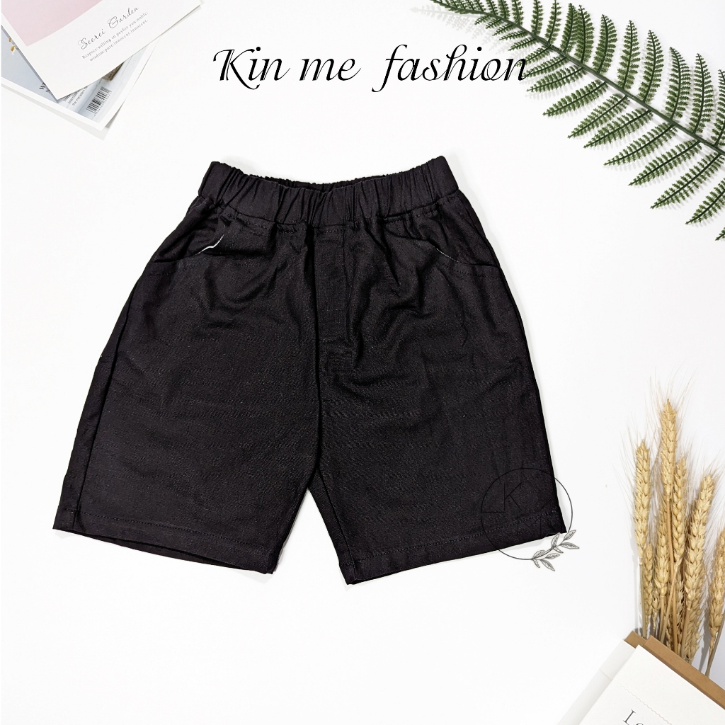 Quần đùi trẻ em vải Kaki cho bé từ 10-35kg
