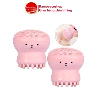Cọ Rửa Mặt Bạch Tuộc Silicon Kèm Đầu Massage