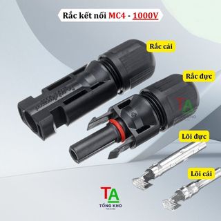 Cặp Jack nối MC4-1000V, 1500V (kết nối pin năng lượng mặt trời chuyên dụng)