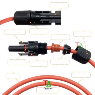 Cặp Jack nối MC4-1000V, 1500V (kết nối pin năng lượng mặt trời chuyên dụng)