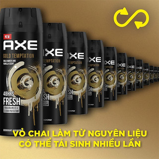 Xịt Khử Mùi AXE Gold Temptation 135ml