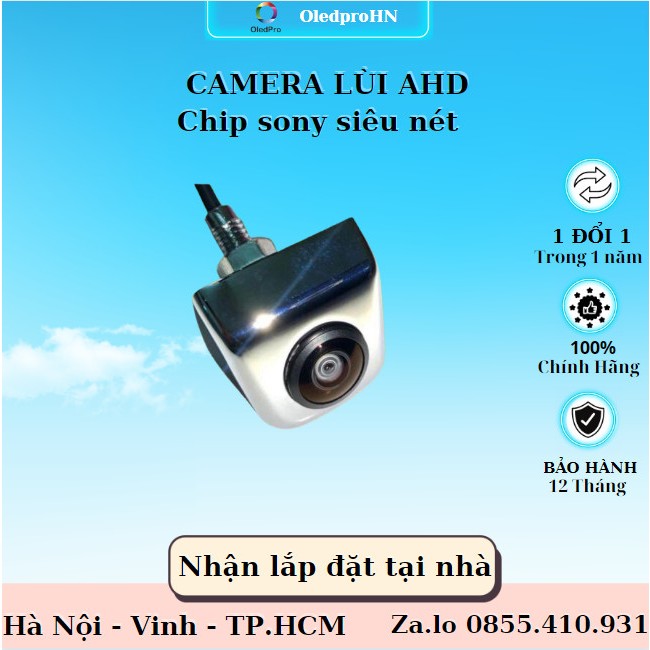 Camera Lùi AHD Sony 1080p Màn Android , Vỏ Hợp Kim Mạ Crom, Chống Nước Cao Cấp Chính Hãng bảo hành 12 tháng