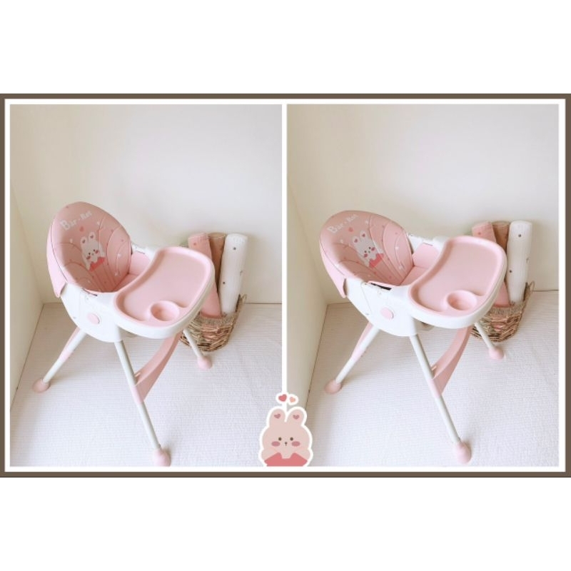 Mẫu mới - Ghế ăn dặm Bar - Rot Tặng kèm bánh xe đa chức năng dành cho bé