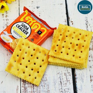 Bánh Quy Soda Cracker Vị Mặn Thái Lan, Bánh Quy Ăn Kiêng 400g - BeeGin Food