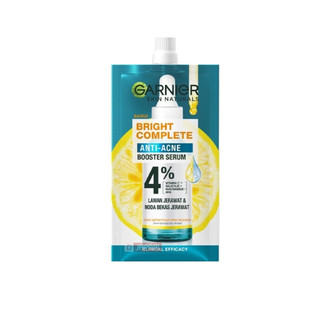 Serum Garnier Giảm Mụn Mờ Thâm Cho Da Dầu, Mụn Bright Complete Anti-Acnes Booster Serum- Sample
