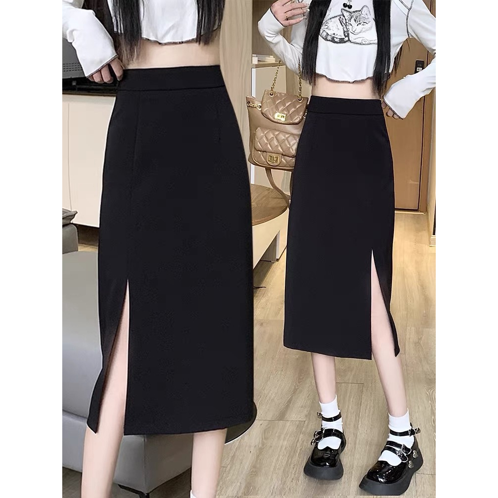 Chân Váy Công Sở Chất Tuyết Mưa Cao Cấp Dày Dặn Không Nhăn, Không Phai Màu, Chân Váy Ulzzang Xẻ Tà Siêu Hot Siêu Xinh