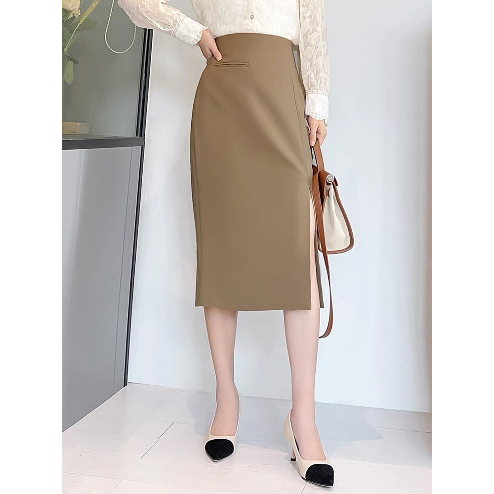 Chân Váy Công Sở Chất Tuyết Mưa Cao Cấp Dày Dặn Không Nhăn, Không Phai Màu, Chân Váy Ulzzang Xẻ Tà Siêu Hot Siêu Xinh