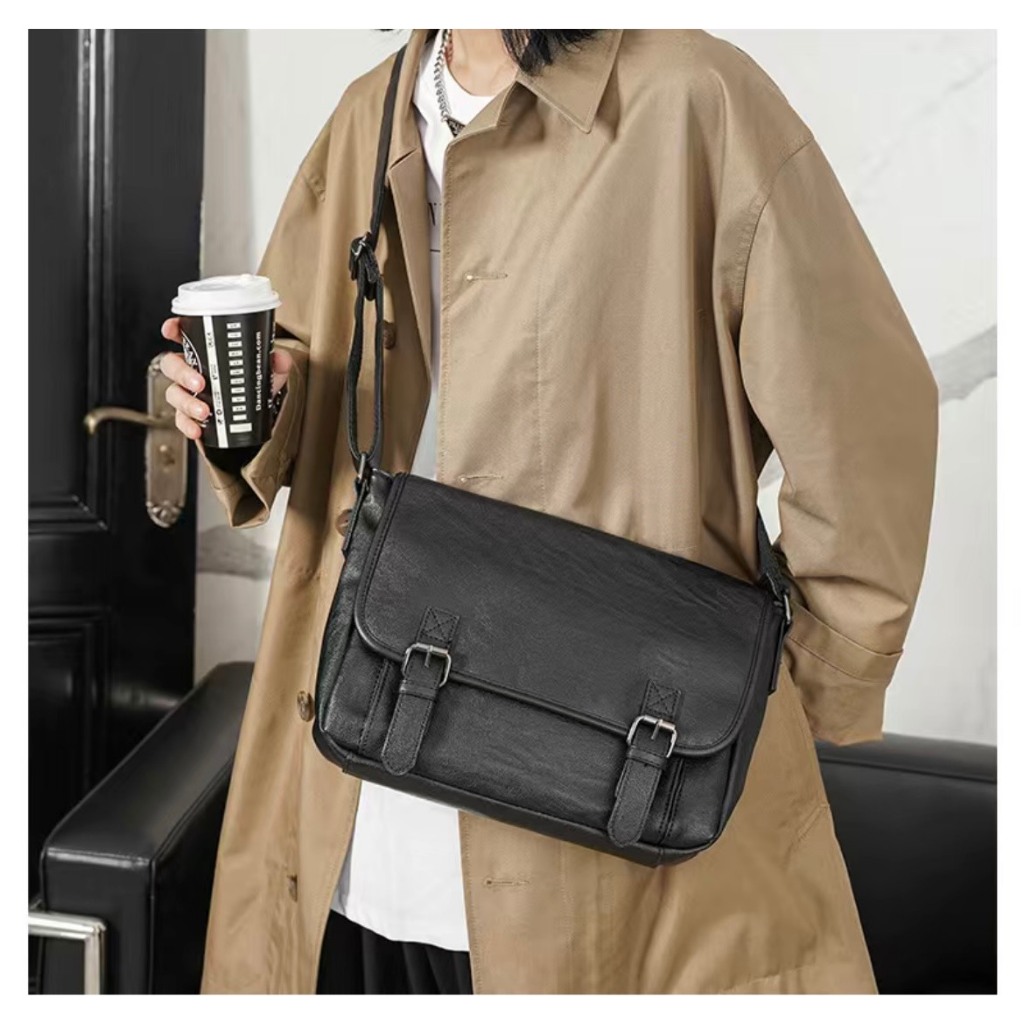 Túi Xách Nam Chất Liệu PU Bền Đẹp đựng vừa mapboc 13in