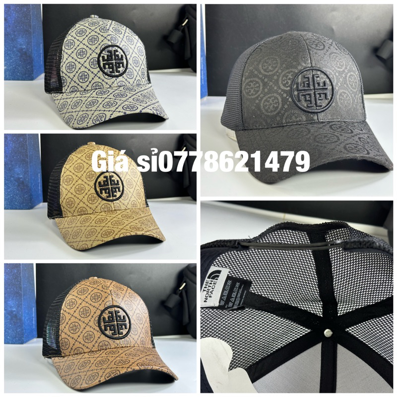 Nón kết in thêu thập phối lưới - mũ lưỡi trai nam nữ unisex thời Trang