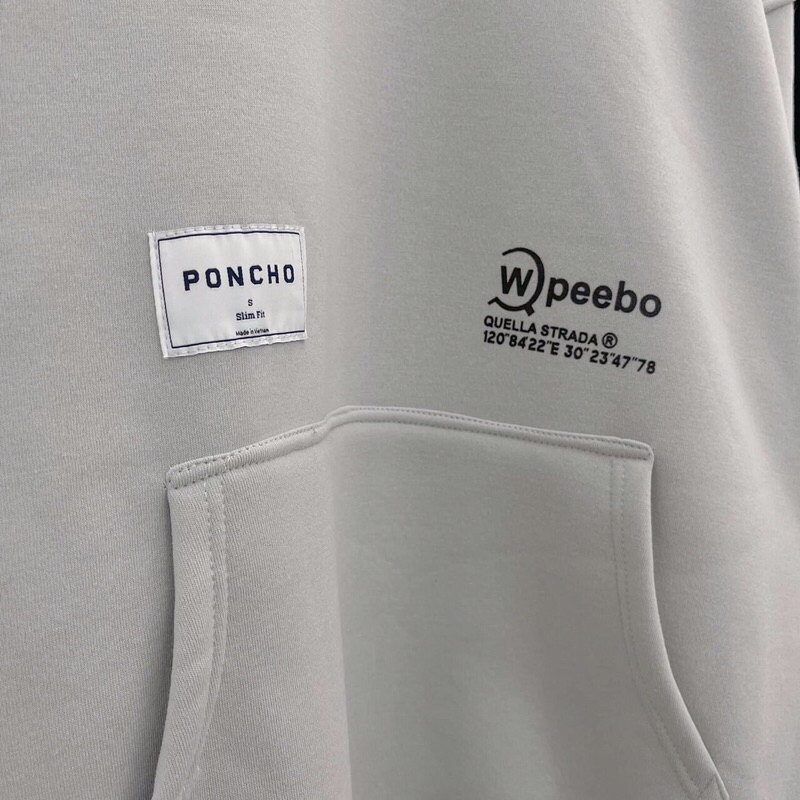 Áo hoodie nỉ lót bông Poncho_HT.Store96