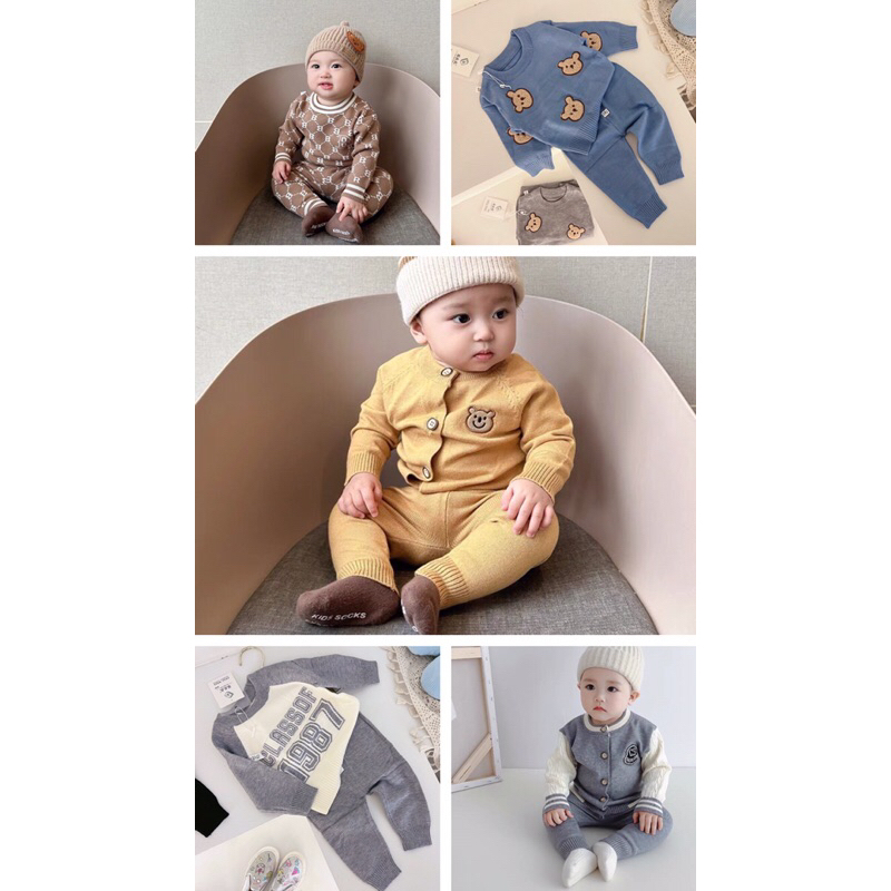Bộ len bé trai 5-12kg
