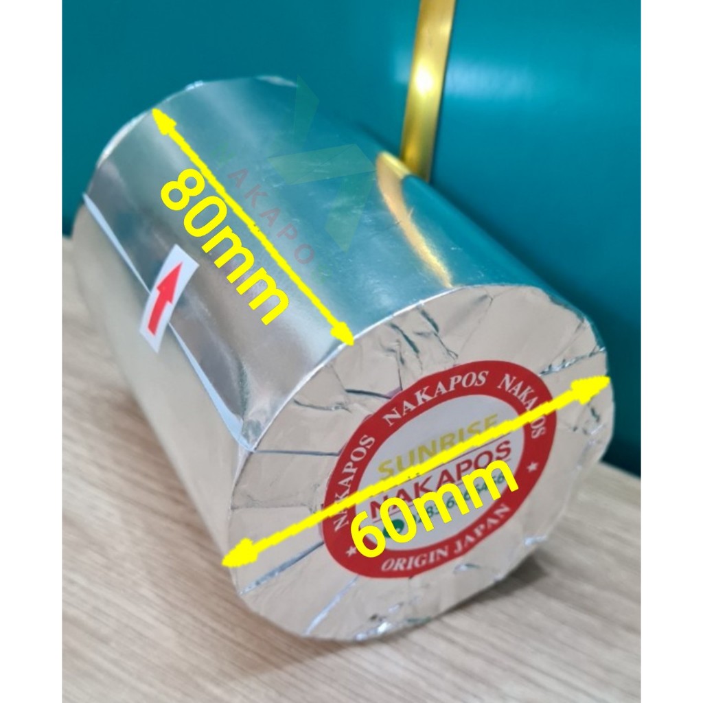 GIẤY IN BILL  K80 X60  CUỘN BỰ TEM NAKAPOS