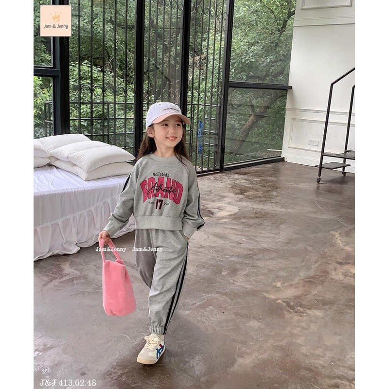 Bộ nỉ da cá bé gái 13-45kg