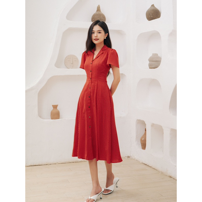 Váy Lép size S bi đỏ