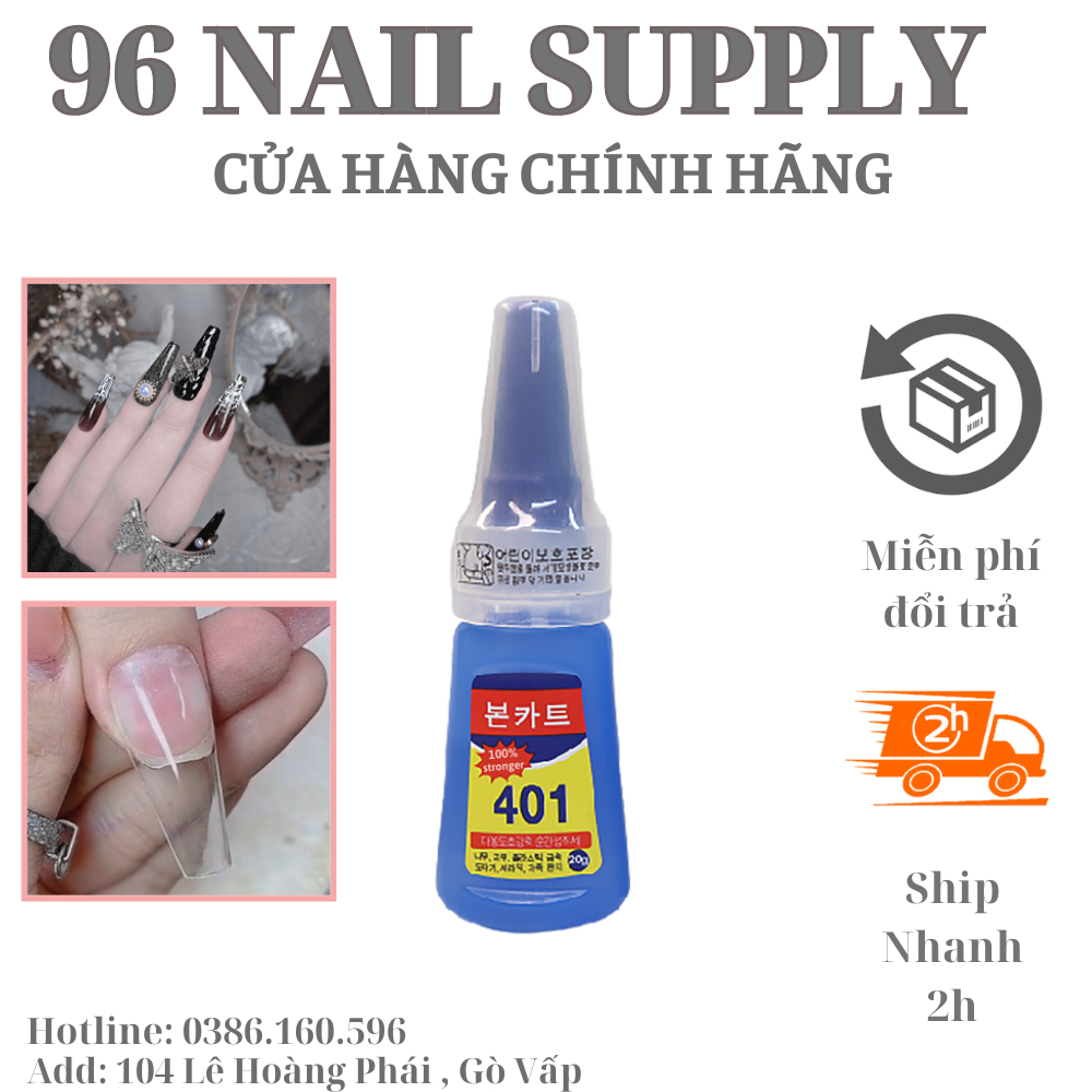 Keo 401 Dán Móng - Đính Đá Siêu Chắc, Keo Gắn Phụ Kiện Làm Móng