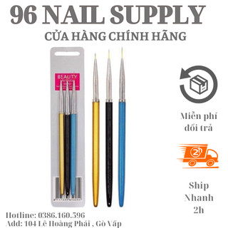 Bộ cọ nét 3 cây cán gỗ