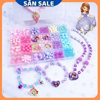 Bộ Xâu Vòng Trang Sức Công Chúa Sofia -  disney | Sofia the First ( Kèm Phụ Kiện Cuộn Cước , Khung Bờm)