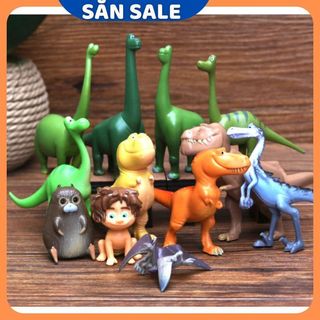 Mô Hình 12 Nhân Vật Trong Phim The Good Dinosaur ( Chú Khủng Long Tốt Bụng)
