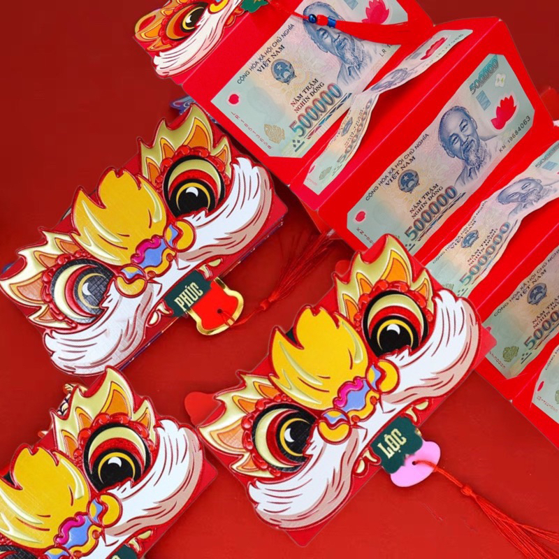 Lì xì ngăn hottrend gồm 2 ngăn và 6 ngăn 2024