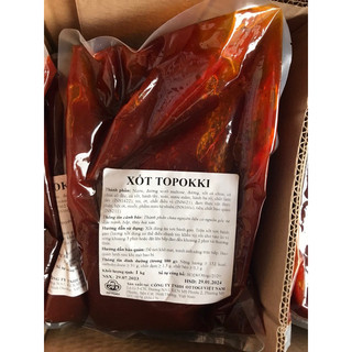 Xốt Tokpokki 1kg, sốt tokbokki vị cay ngọt, nấu bánh gạo siêu ngon