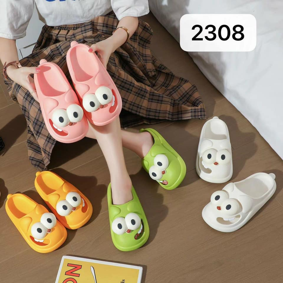 DÉP HOẠT HÌNH CHÓ MẮT TO SIÊU CUTE NHIỀU MÀU DỄ THƯƠNG MẪU MỚI