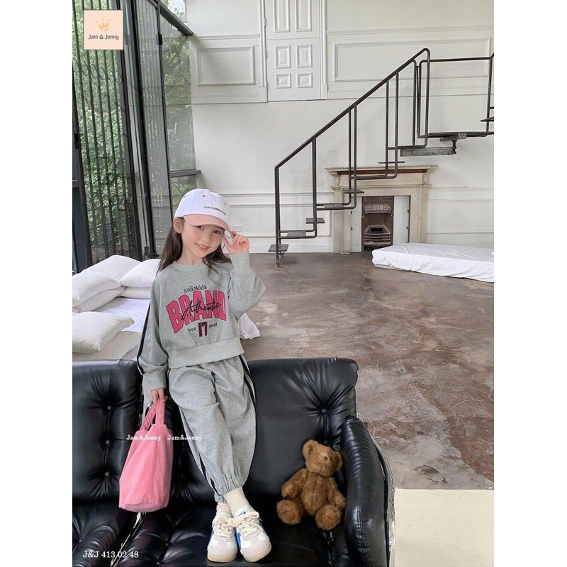 Bộ nỉ da cá bé gái 13-45kg