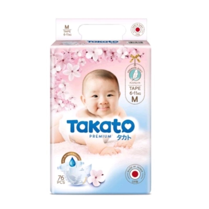 Tã dán Takato Nhật Bản size M 76 miếng