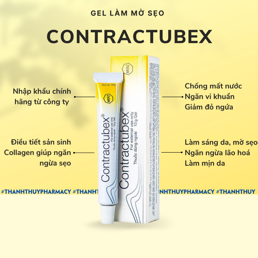 GEL BÔI MỜ SẸO CONTRACTUBEX  - NHẬP KHẨU CHÍNH HÃNG TỪ ĐỨC