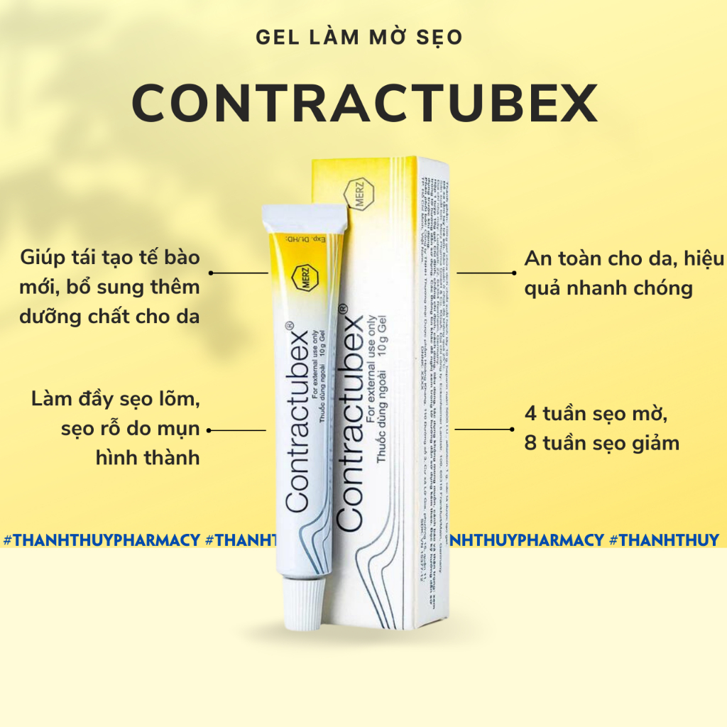 GEL BÔI MỜ SẸO CONTRACTUBEX  - NHẬP KHẨU CHÍNH HÃNG TỪ ĐỨC
