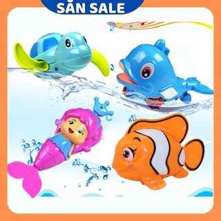 Combo 04 Món Bộ Nhà Tắm  Tiên Cá ,Cá Heo Phun Nước , Rùa Biết Bơi , Cá Sắc Màu