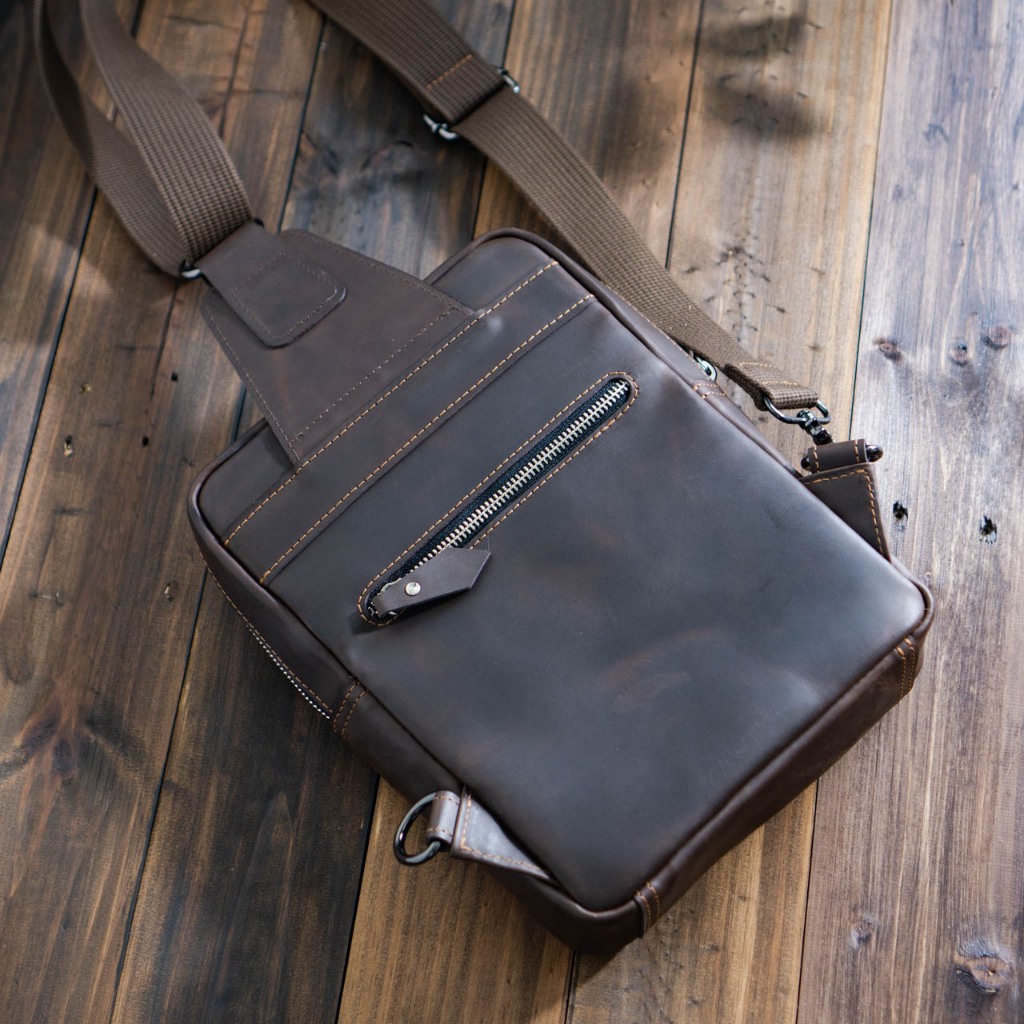 Túi đeo chéo da bò ipad 11in Manuk Leather