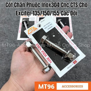 Cốt Chân Phuộc Inox Cnc CTS Gắn Yamaha Exciter (135/150/155) Các Đời