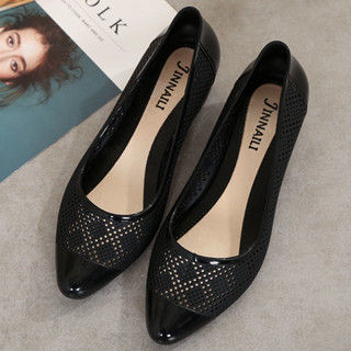 Giày Nhựa Lỗ Thoáng Khí * Giày Búp Bê *  Giày Đi Mưa *, Văn Phòng Cao 3cm  HP201