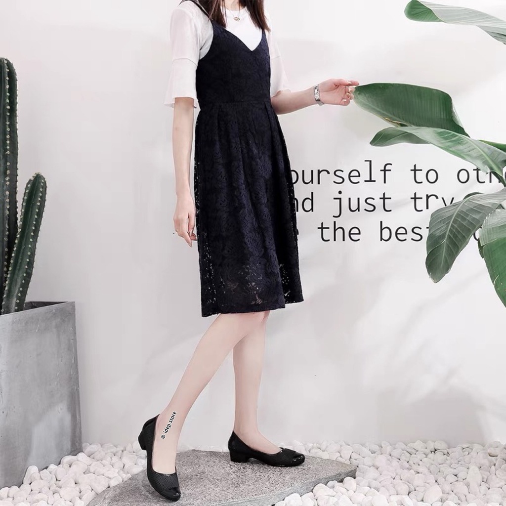 Giày Nhựa Lỗ Thoáng Khí * Giày Búp Bê *  Giày Đi Mưa *, Văn Phòng Cao 3cm  HP201