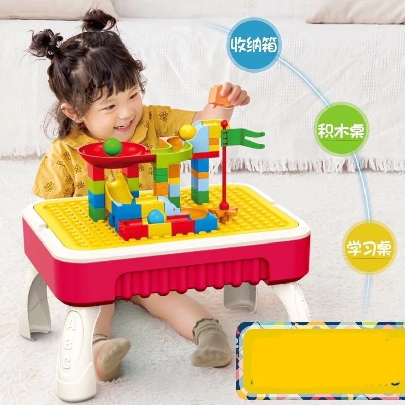 Bộ Đồ Chơi Bàn Lego Đa Năng - Bàn Học Lắp Ráp Quà Tặng Cho Bé Trai,Bé Gái