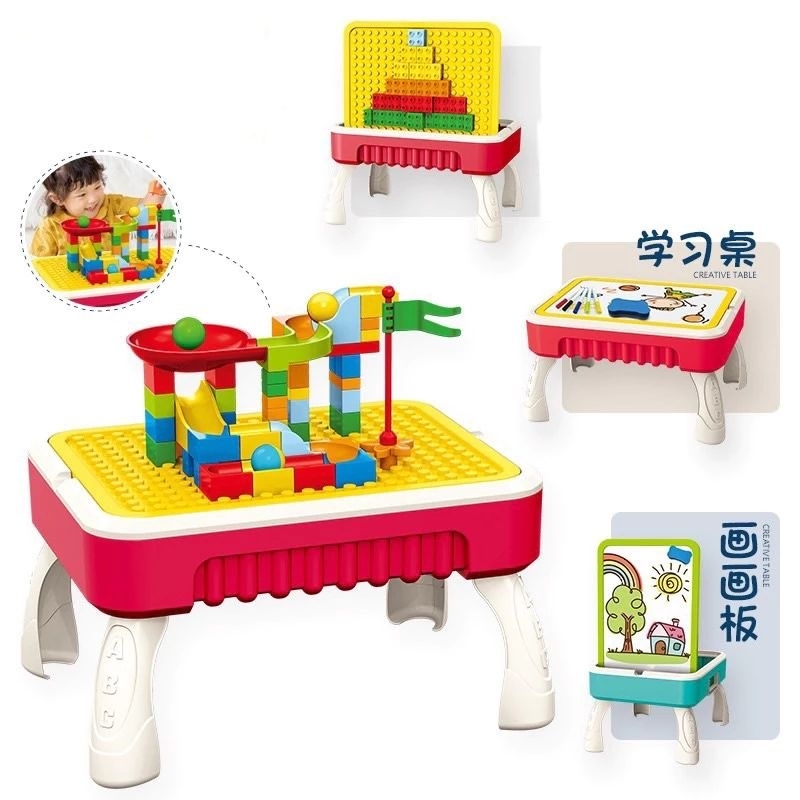 Bộ Đồ Chơi Bàn Lego Đa Năng - Bàn Học Lắp Ráp Quà Tặng Cho Bé Trai,Bé Gái