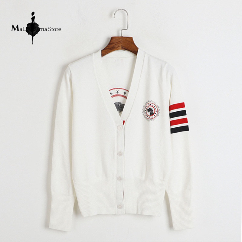 Áo Cadigan MaLina  Hoạ tiết chú chó dễ thương